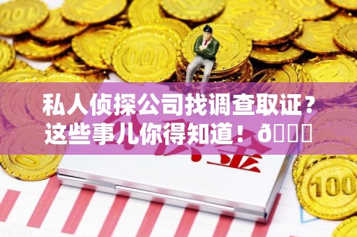 柘荣私人侦探公司找调查取证？这些事儿你得知道！😎