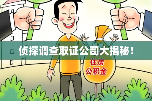 柘荣侦探调查取证公司大揭秘！