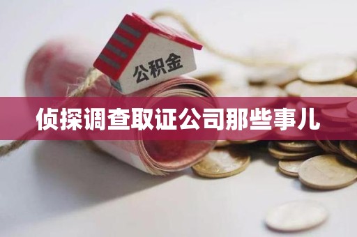 柘荣侦探调查取证公司那些事儿