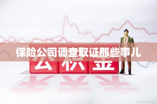 柘荣保险公司调查取证那些事儿