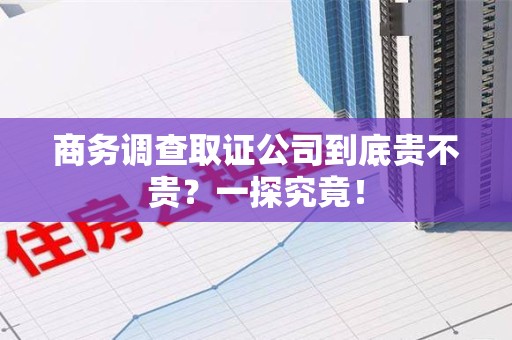 柘荣商务调查取证公司到底贵不贵？一探究竟！