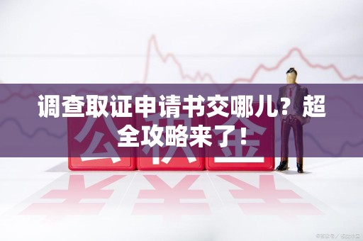 柘荣调查取证申请书交哪儿？超全攻略来了！