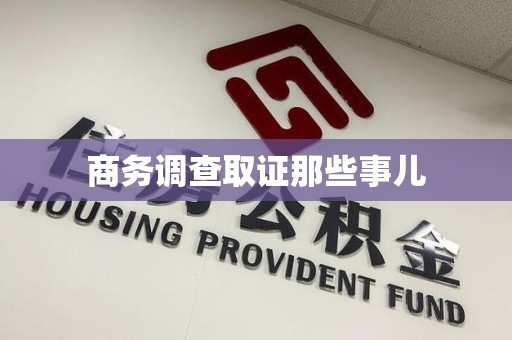 柘荣商务调查取证那些事儿